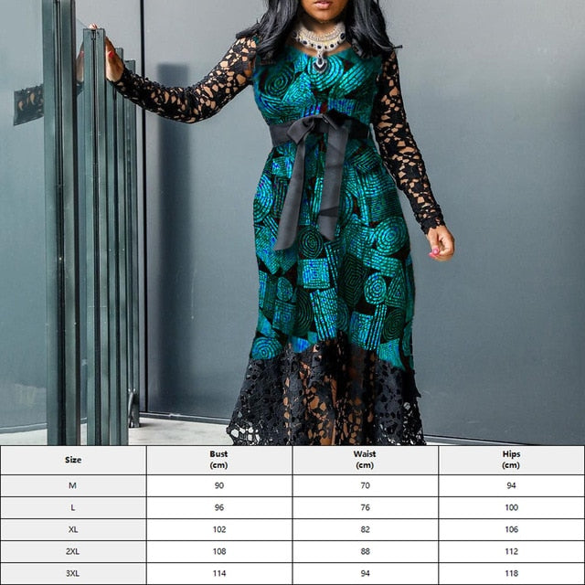 Vintage Sexy Lace Long Dress