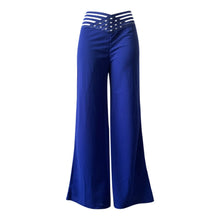 Load image into Gallery viewer, Women Flared High Waist Casual Wide Leg Solid Long Pants