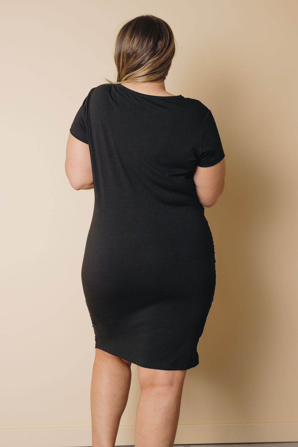 Plus Size - Kinley Drawstring Ruched Dress