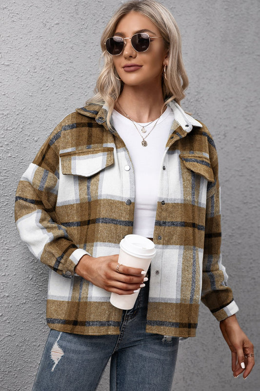 Plaid Button Down Flannel Shirt Jacket / Pre-Order 11.05.2021