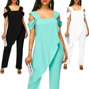 High Waist Slim Sleeveless Jumpsuit