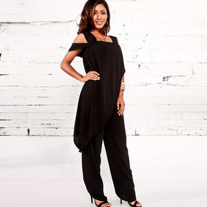 High Waist Slim Sleeveless Jumpsuit