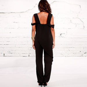 High Waist Slim Sleeveless Jumpsuit