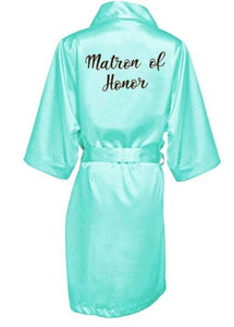 Satin Silk Robes Plus Size Wedding BathRobe Bride Bridesmaid Dress Gown Women Clothing Sleepwear Maid of Honor Rose Gold