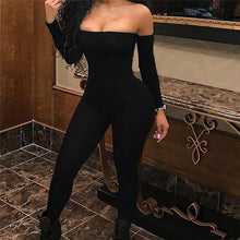 Load image into Gallery viewer, Sexy Women Long Sleeve Off Shoulder Jumpsuit