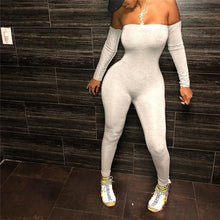 Load image into Gallery viewer, Sexy Women Long Sleeve Off Shoulder Jumpsuit