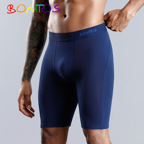 Long Boxer Shorts Natural Cotton Comfortable Soft Top Brand High Quality