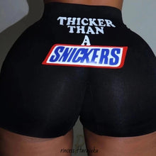 Load image into Gallery viewer, Summer High Waist Women Sexy Hip Plus Size Fitness Thicker Than A Snickers