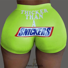 Load image into Gallery viewer, Summer High Waist Women Sexy Hip Plus Size Fitness Thicker Than A Snickers