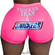 Load image into Gallery viewer, Summer High Waist Women Sexy Hip Plus Size Fitness Thicker Than A Snickers