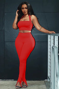 Sexy Two Piece Set Top and Pants Plus Size Clothing For Women