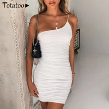 Load image into Gallery viewer, Lace Up V Neck Mini Dress Women Summer Hollow Out Ruffles Sundress