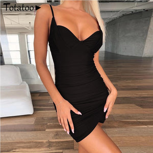 Lace Up V Neck Mini Dress Women Summer Hollow Out Ruffles Sundress