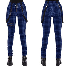 Load image into Gallery viewer, Women Plaid Pants High Waist Streetwear Fashion