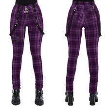 Load image into Gallery viewer, Women Plaid Pants High Waist Streetwear Fashion