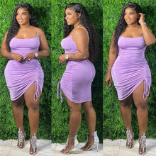 Load image into Gallery viewer, Plus Size Clothing Women Elegant Bandage Draped Tank Maxi Dresses for Women Summer