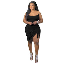 Load image into Gallery viewer, Plus Size Clothing Women Elegant Bandage Draped Tank Maxi Dresses for Women Summer