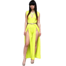 Load image into Gallery viewer, One Piece Women Rompers Sexy Sleeveless Loose Split Wide Leg Plus Size Bodycon Jumpsuit