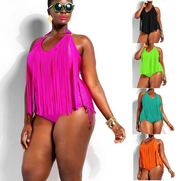 Fringe One Piece Swimsuit – Kim's Plus Sizes & Petites Fashionable